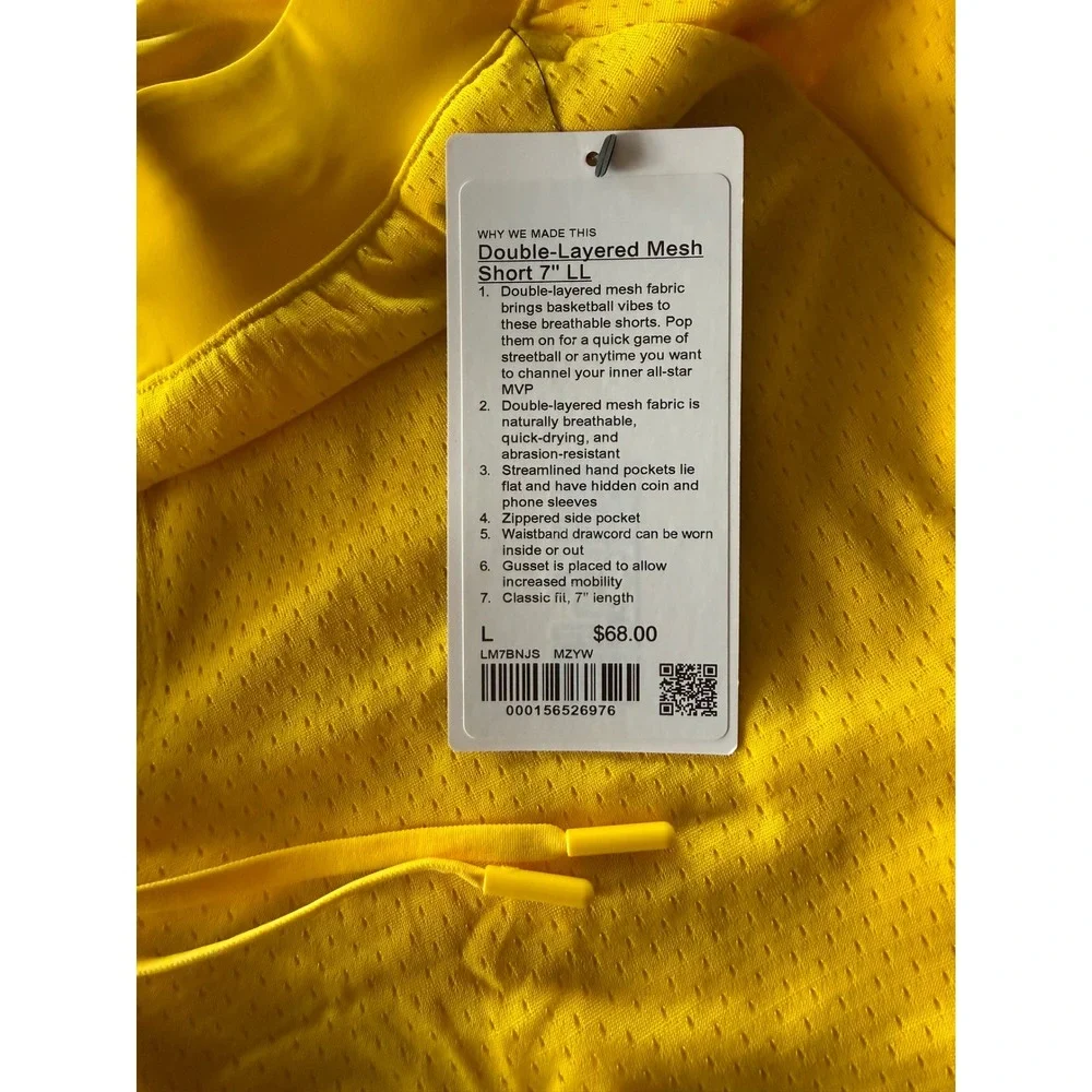 Lululemon Double-Layered Mesh Basketball Short 7